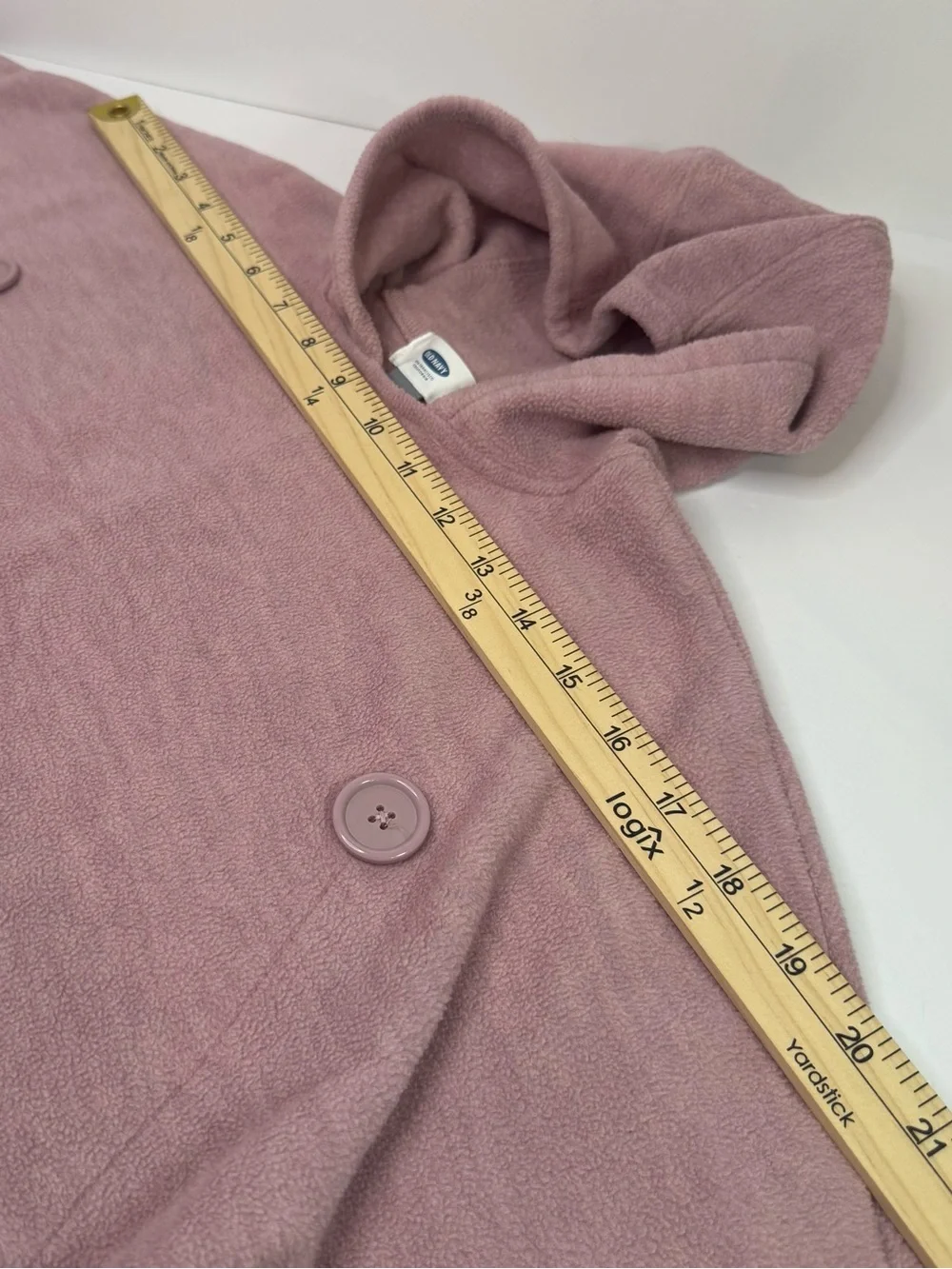 Toddler Girls' Plum Pink Micro Fleece Old Navy Hooded Poncho Cape Jacket 18-24mo